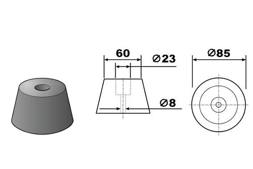 CON03 Rubber Vehicle Bumper