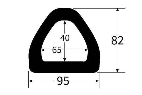 EXD834 D Section Rubber Buffer