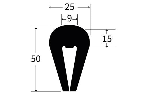 PARCAP3 Rubber Capping Extrusion