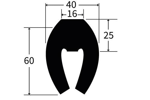 PARCAP5 Rubber Capping Extrusion