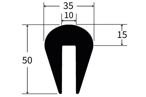 PARCAP8 Rubber Capping Extrusion