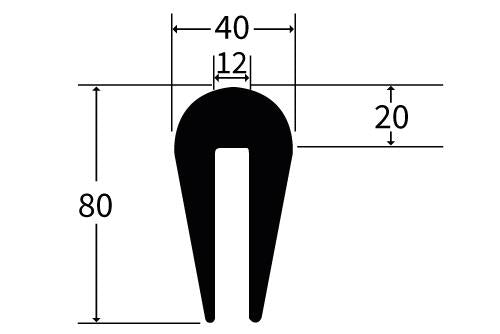 PARCAP9 Rubber Capping Extrusion