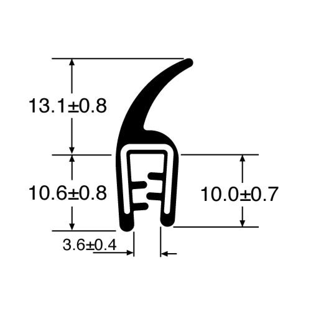 PARDX72 Rubber Door Seal