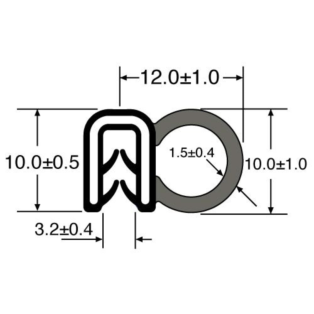 PARDX78 Rubber Door Seal