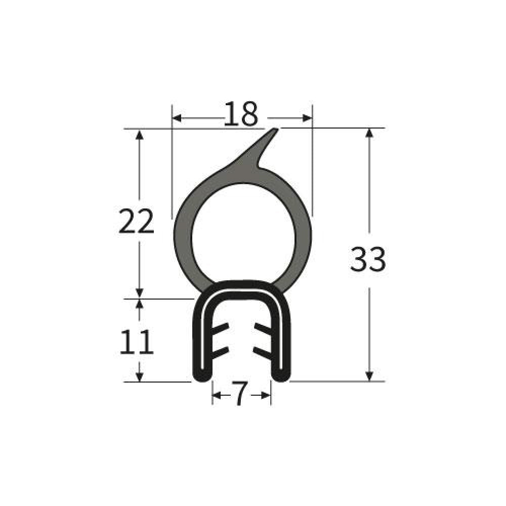 PARDX79 Rubber Door Seal