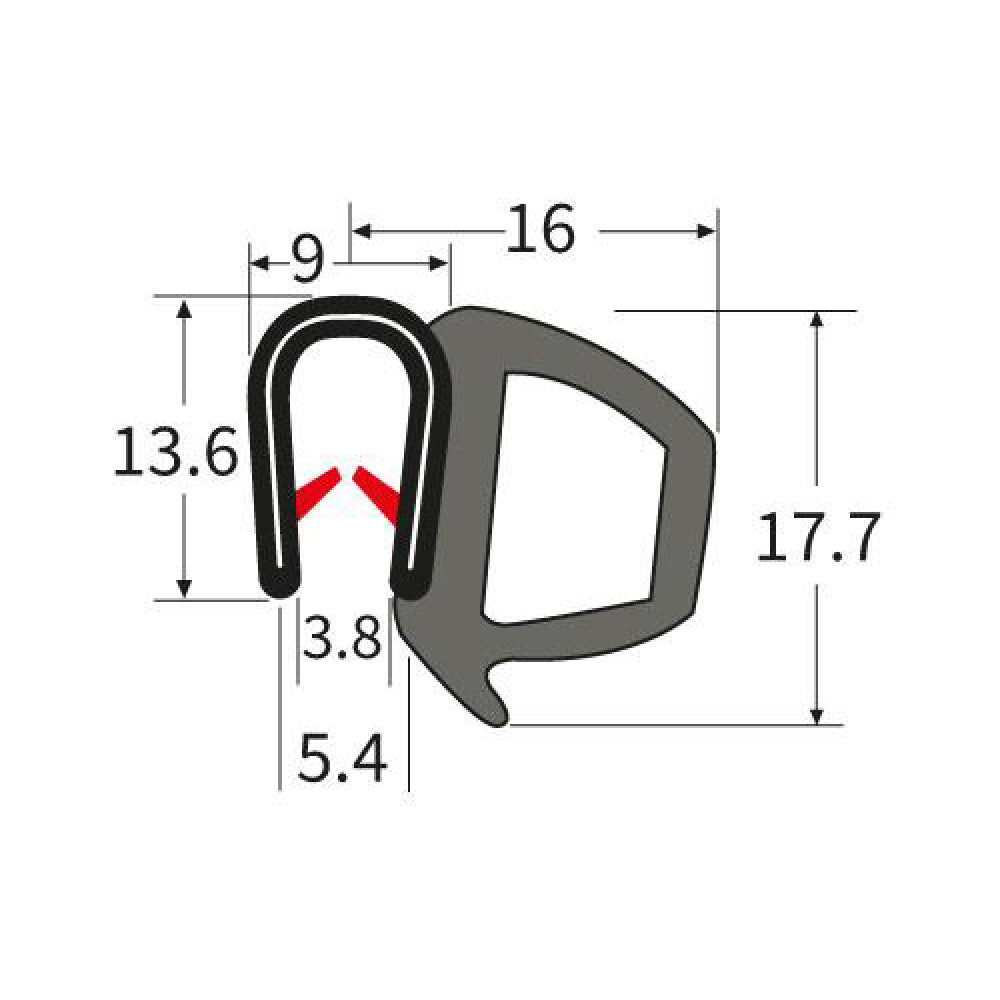 PARDX81 Rubber Door Seal