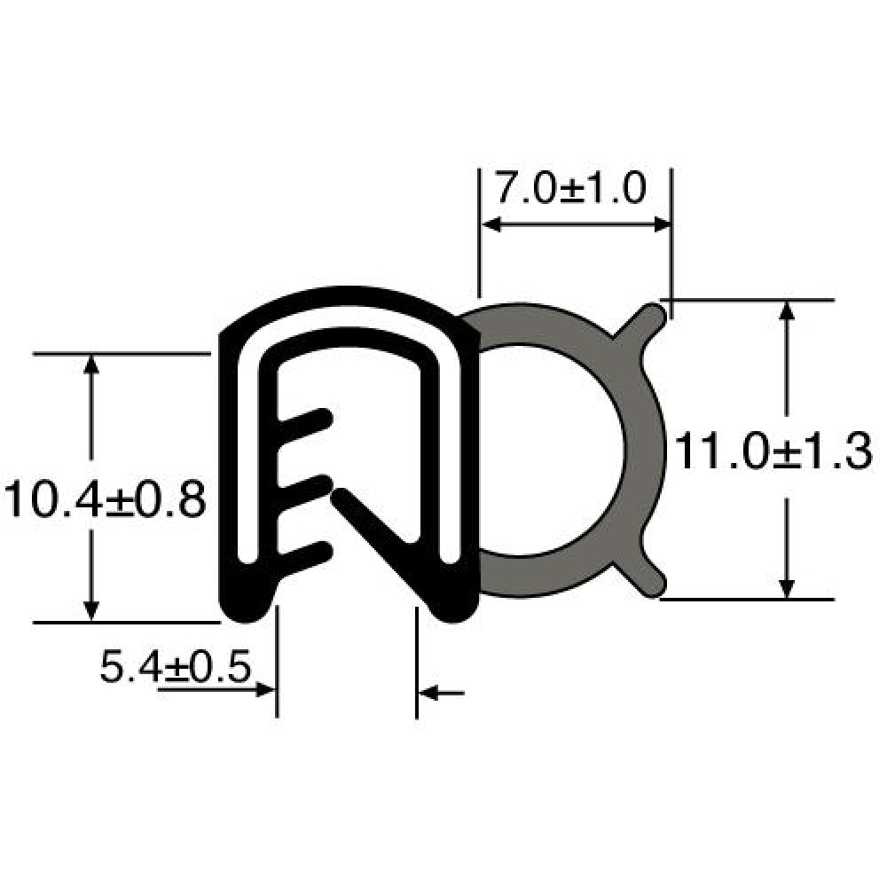 PARDX85 Rubber Door Seal