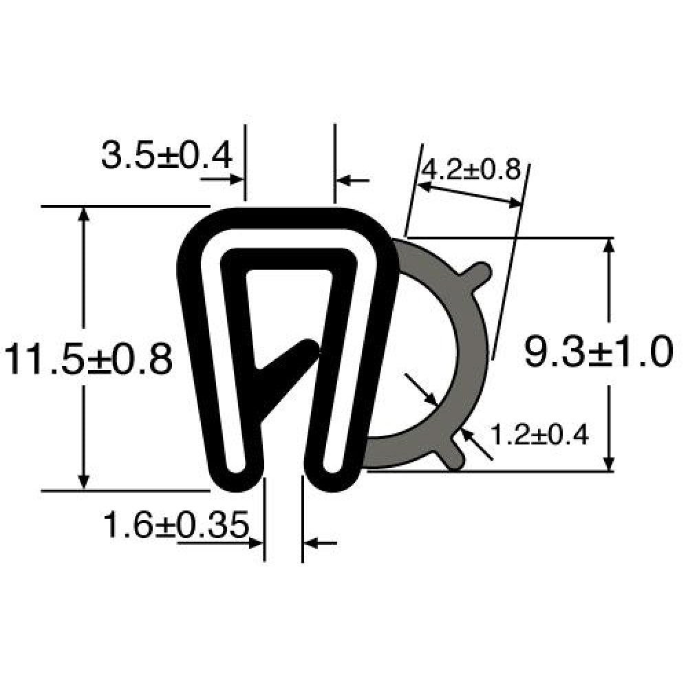 PARDX88 Rubber Door Seal