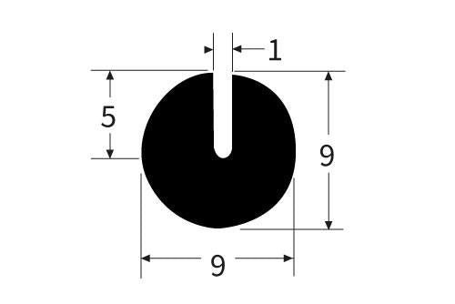 PEXT0010EP Rubber U Channel