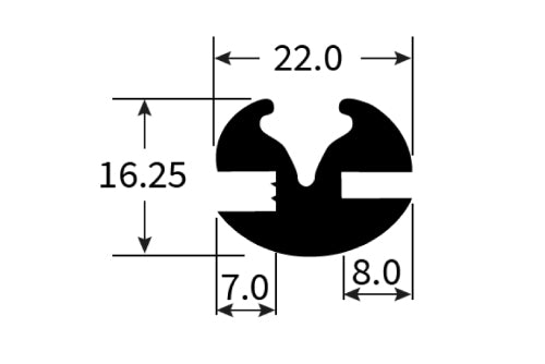 PEXT0736 Rubber Window Seal