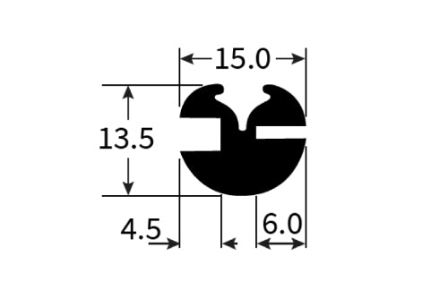 PEXT0772 Rubber Window Seal