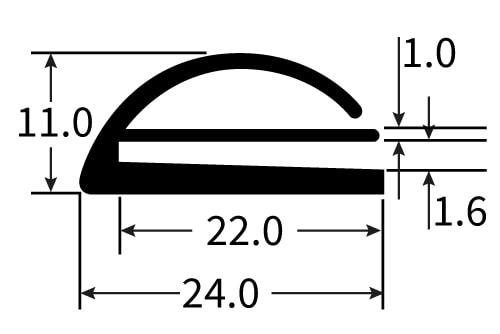 PEXT0775N Rubber Door Seal