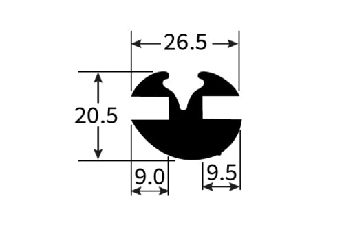 PEXT1186 Rubber Window Seal