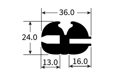 PEXT1195 Rubber Window Seal