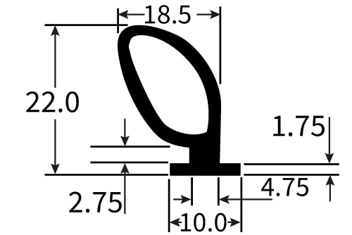 PEXT1551 Rubber Door Seal
