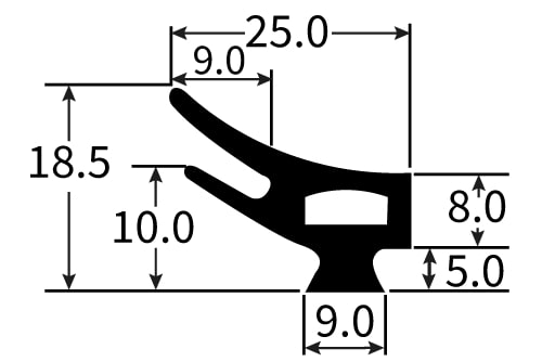 PEXT1564EP Rubber Door Seal