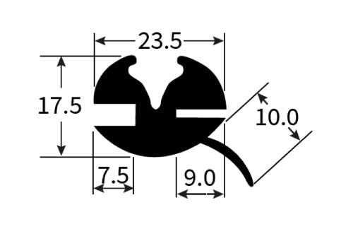 PEXT1669 Rubber Window Seal