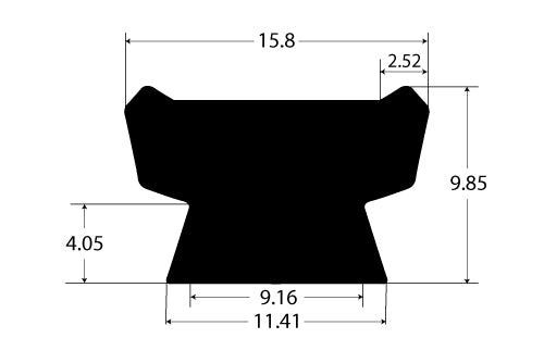 PEXT6141EP Rubber Block Type Extrusion