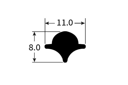 PEXTLF1B Rubber Window Seal Filler Strip