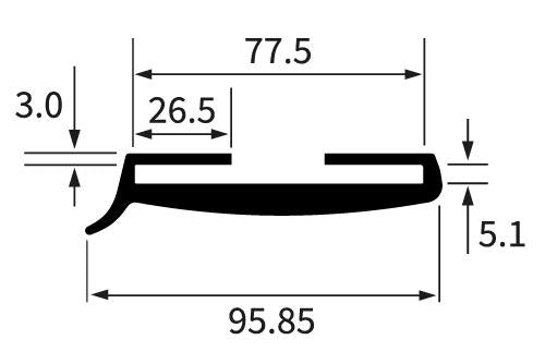PEXTRSDS-F Roller Shutter Door Seal