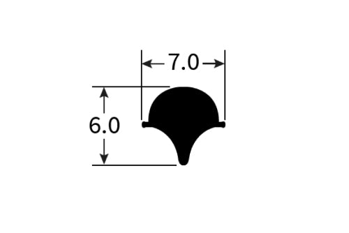 PEXTSF1B Rubber Window Seal Filler Strip