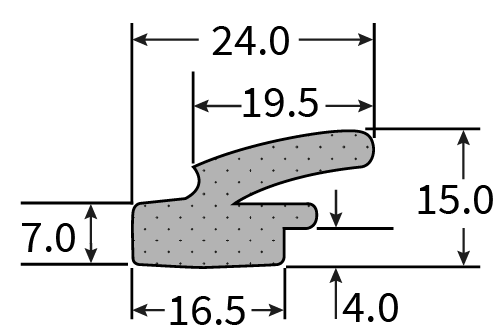 SPE088N Sponge Extrusion