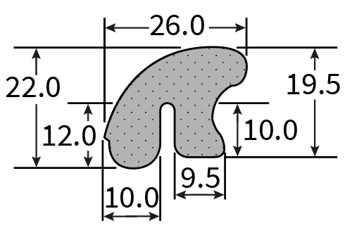SPE121N Sponge Extrusion
