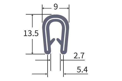 TF3000 TFast PVC U Channel Edging