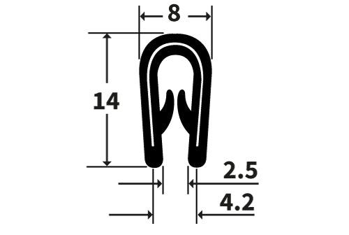 TF3300 TFast PVC U Channel Edging