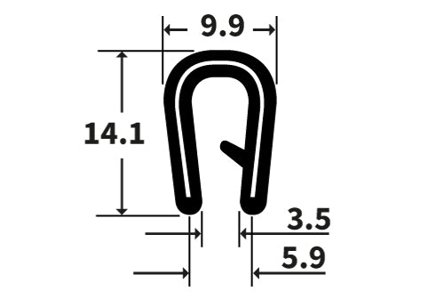 TF4900 TFast PVC U Channel Edging