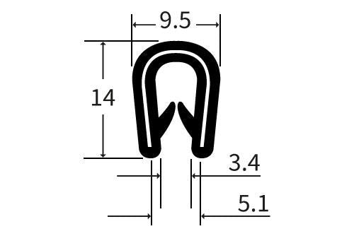 TF800 TFast PVC U Channel Edging