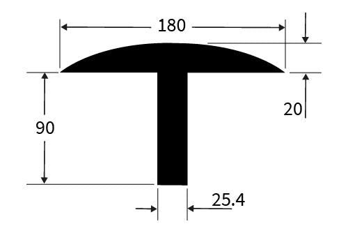 WB180X110EXT Weighbridge Rubber