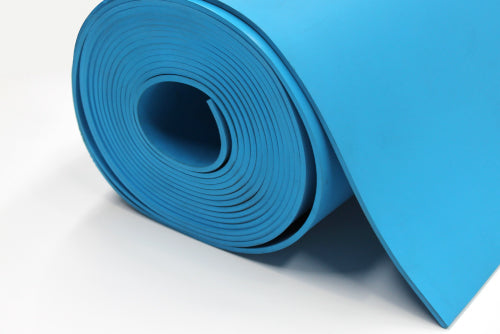 Blue rubber roll