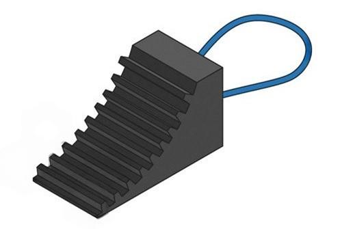 CWC4-SMALL Rubber Wheel Chock