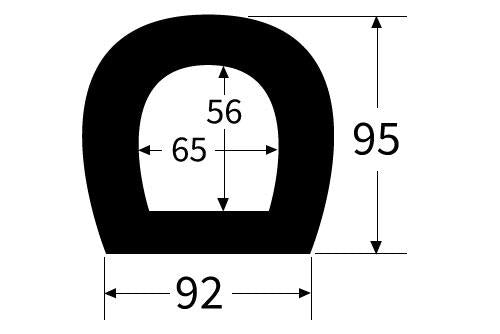 EXD4X4 D Section Rubber Buffer