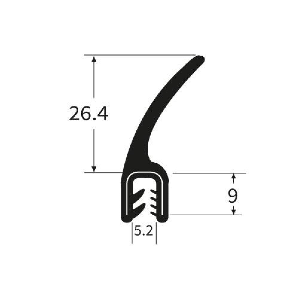 PARDX89 Rubber Door Seal