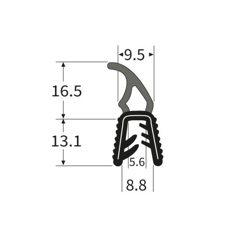 PARDX94 Rubber Door Seal