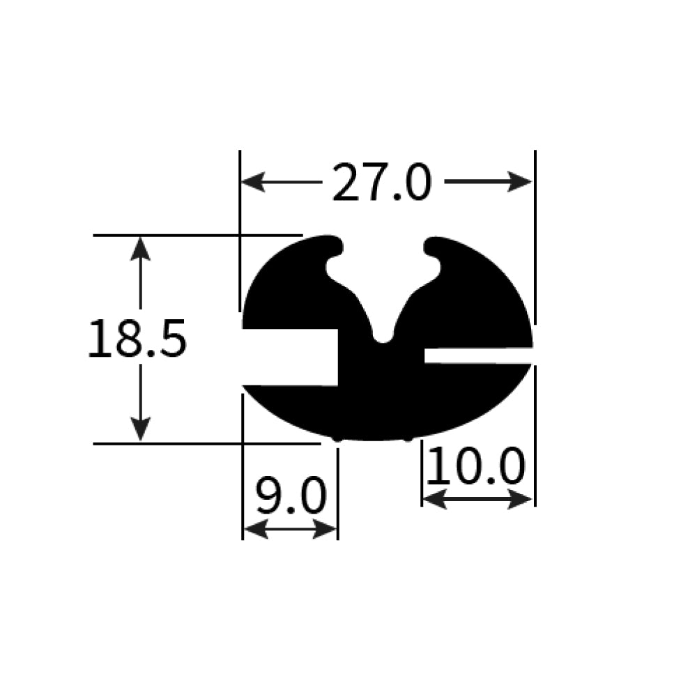 PEXT0747 Rubber Window Seal