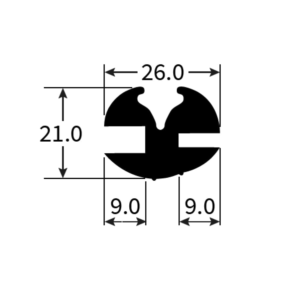 PEXT0770 Rubber Window Seal