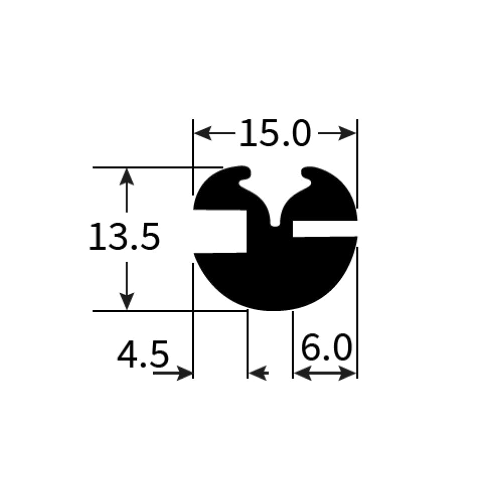 PEXT0772 Rubber Window Seal