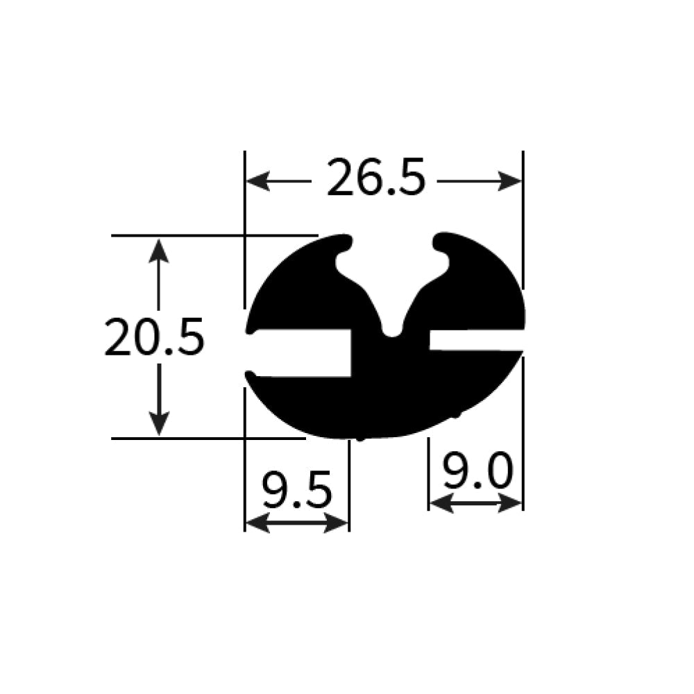 PEXT0776 Rubber Window Seal