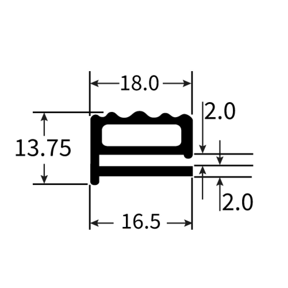 PEXT0973 Rubber Door Seal