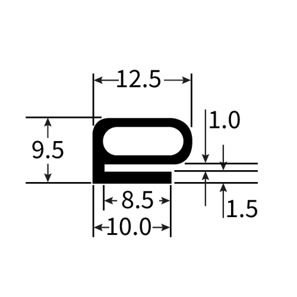 PEXT1118 Rubber Door Seal