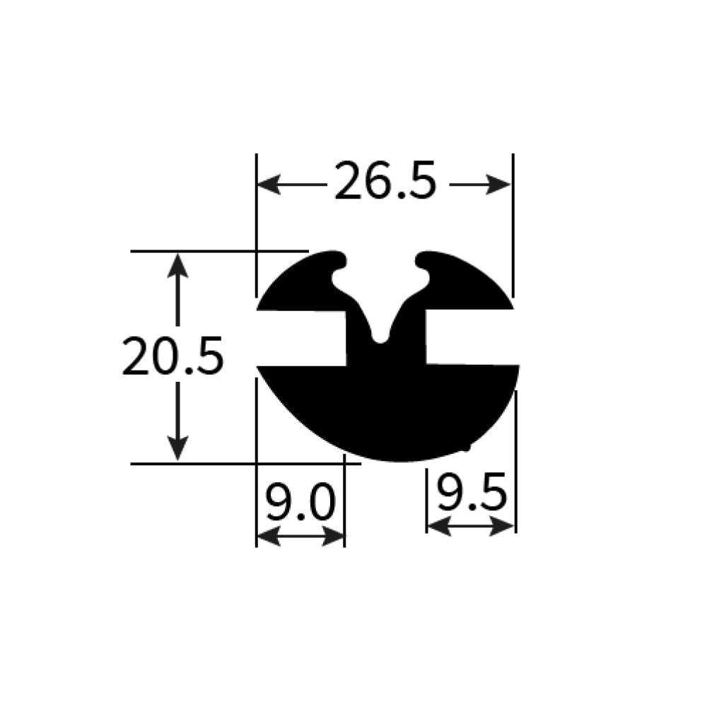 PEXT1186 Rubber Window Seal