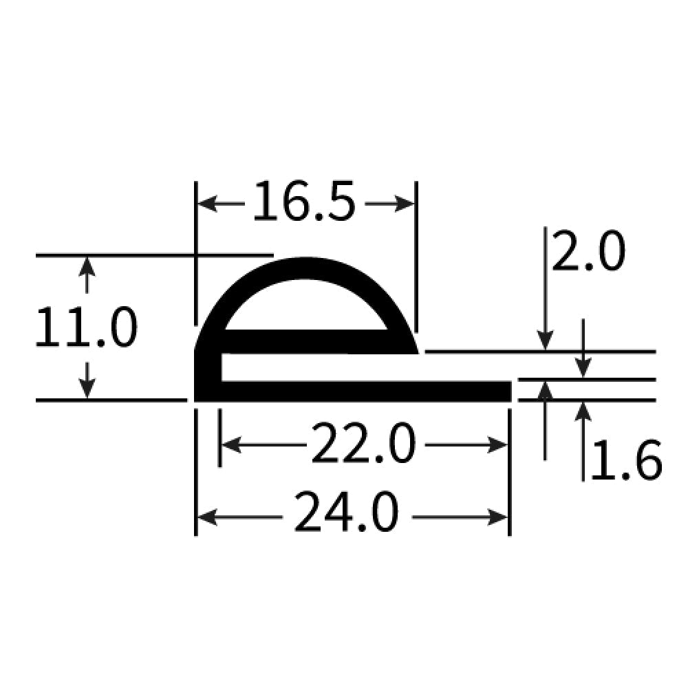 PEXT1192 Rubber Door Seal