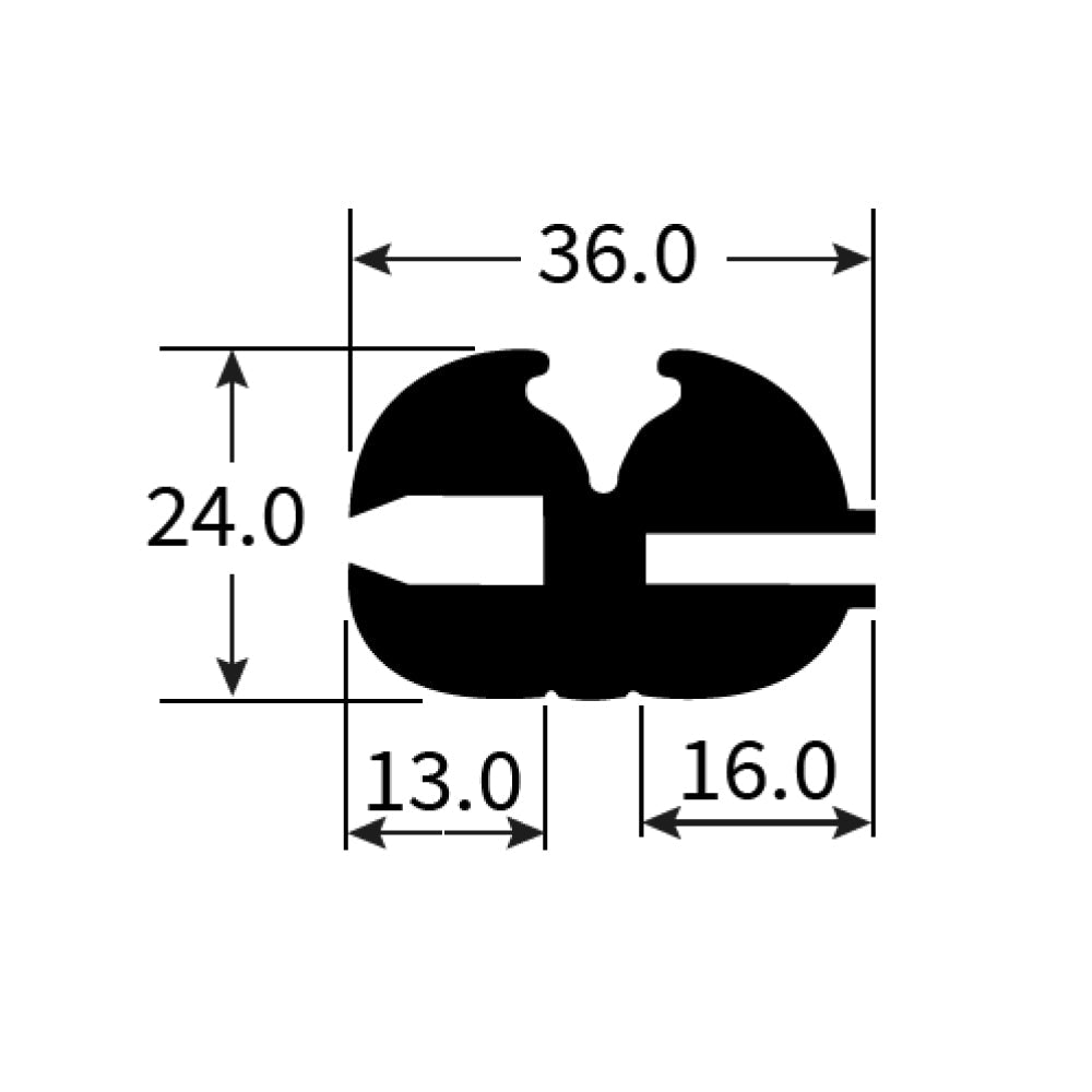 PEXT1195 Rubber Window Seal