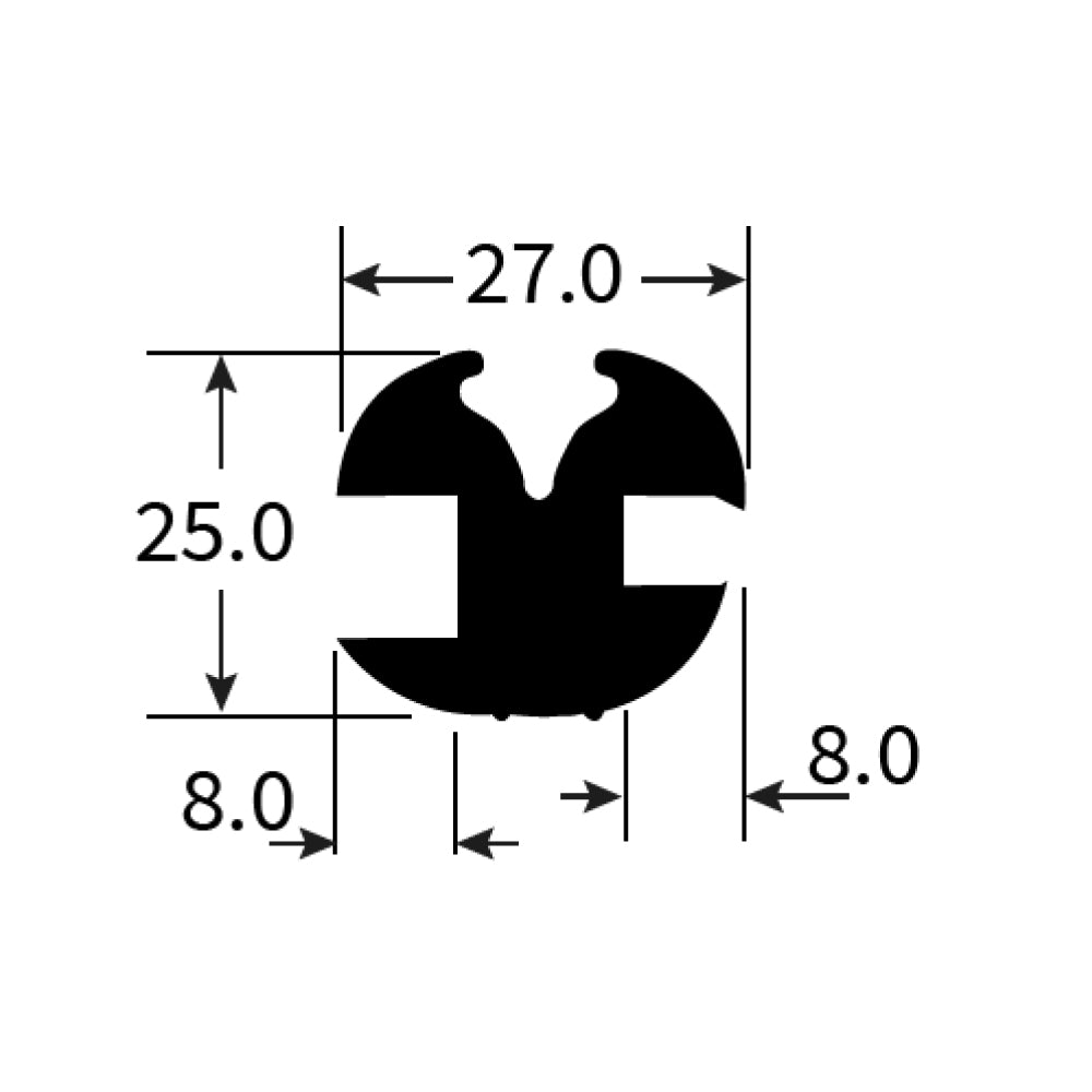 PEXT1196 Rubber Window Seal