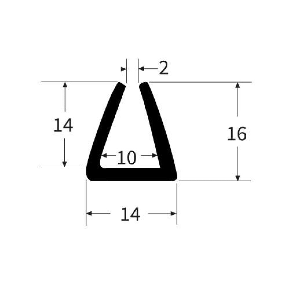 PEXT1213 Rubber U Channel