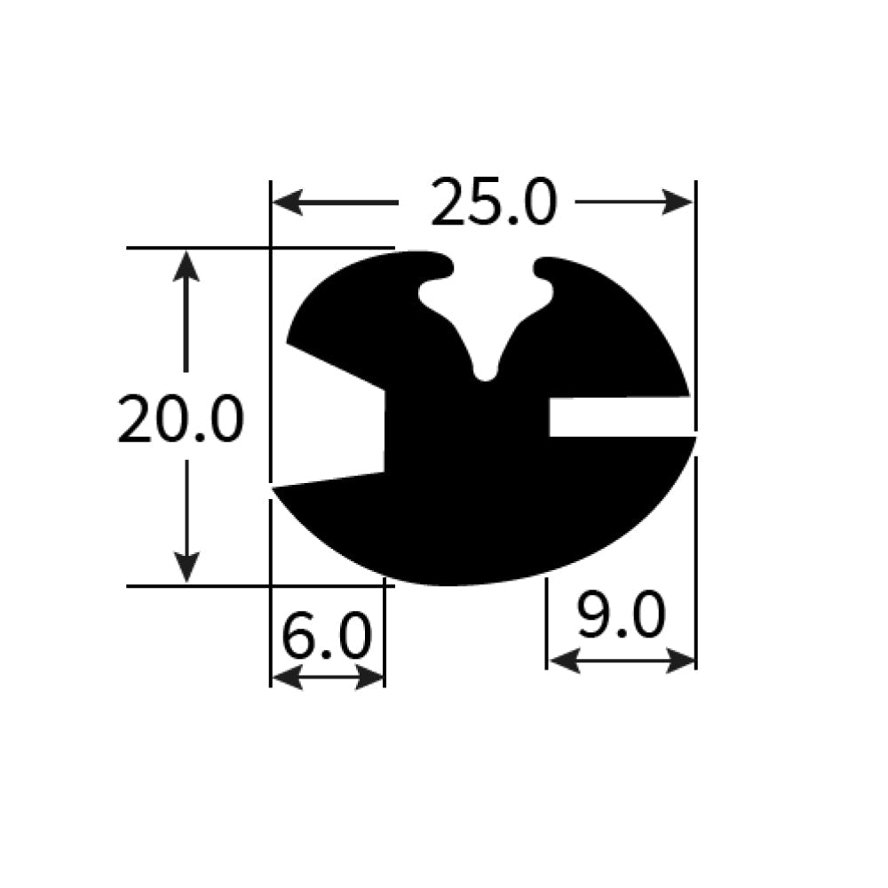 PEXT1251 Rubber Window Seal