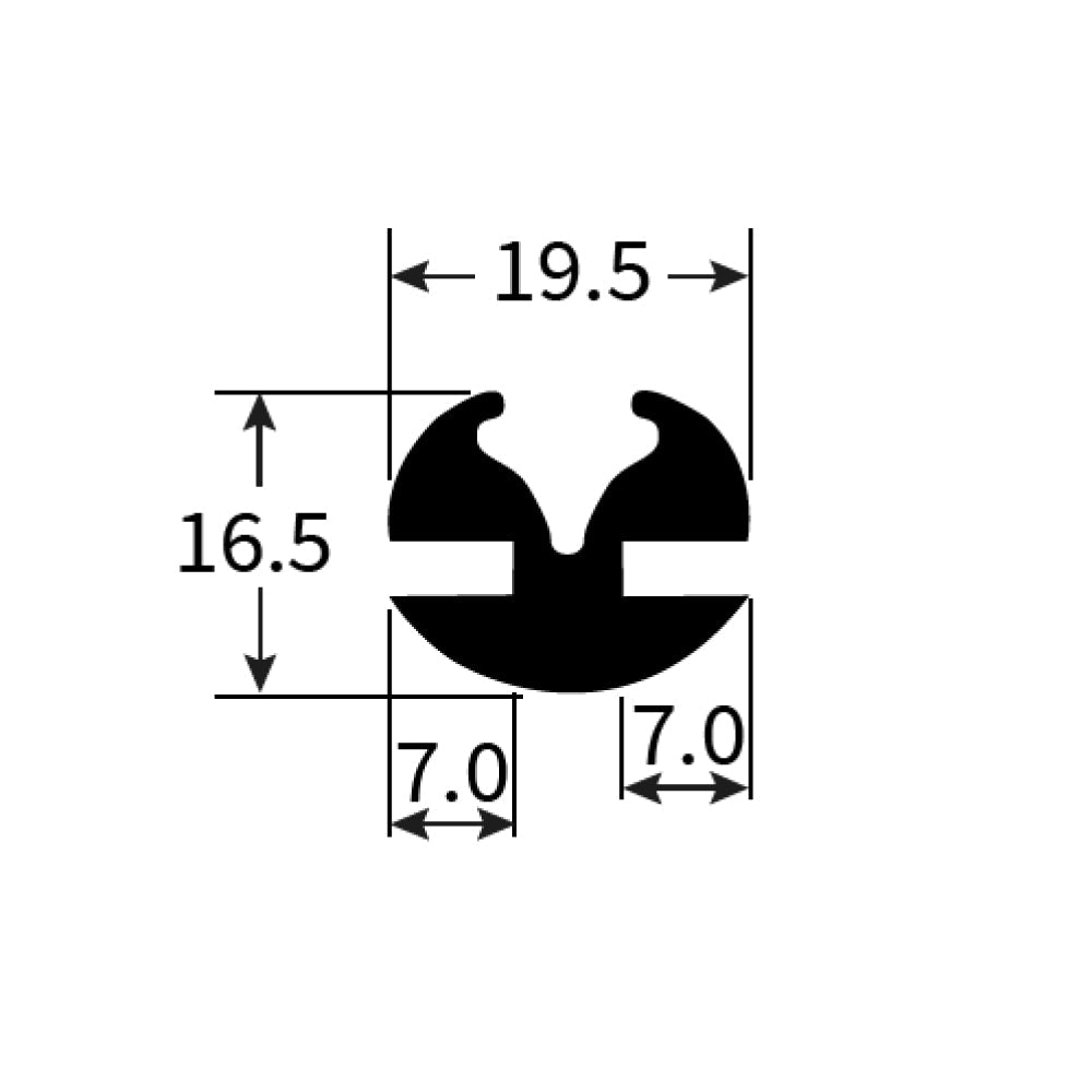 PEXT1295 Rubber Window Seal